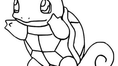 Kolorowanka Squirtle do Druku - Kreatywna Zabawa dla Dzieci i Dorosłych