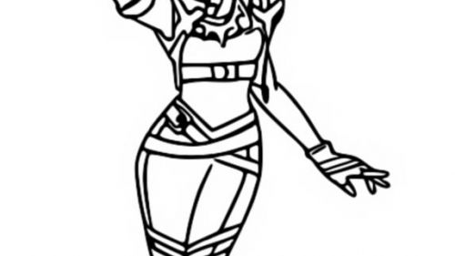 Fantastyczna Kolorowanka: Stylizowana Postać do Druku - Odkryj Kreatywność