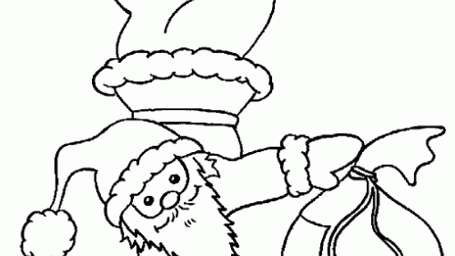 Świąteczna Kolorowanka: Święty Mikołaj w Akcji - Pobierz i Koloruj Online