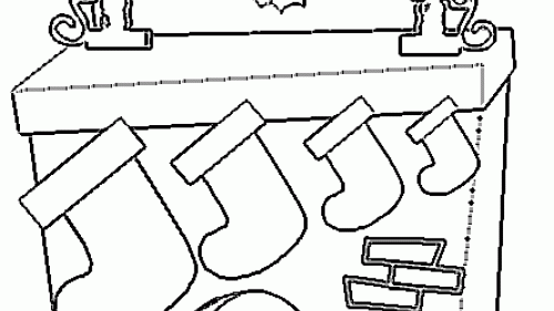 Świąteczna Kolorowanka z Kominkiem - Darmowe Kolorowanki do Druku