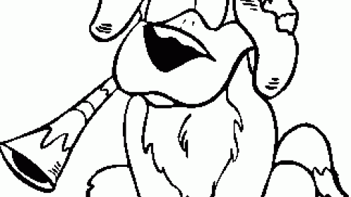 Kolorowanka z Psem w Kapeluszu - Pobierz i Pokoloruj