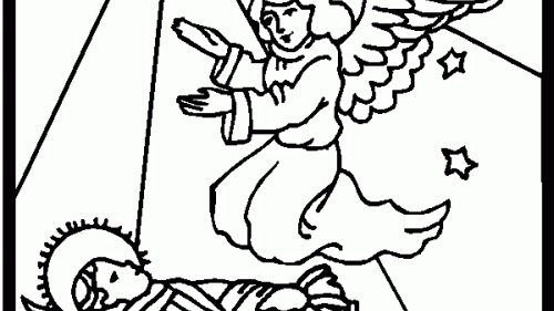 Kolorowanka Narodziny Jezusa - Świąteczna Magia do Druku