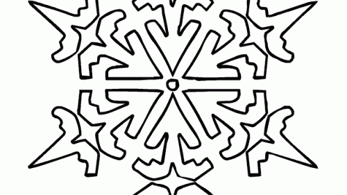 Pobierz Zimową Śnieżynkę - Kolorowanka do Druku dla Relaksu i Kreatywności