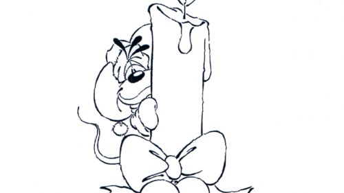 Pobierz Świąteczną Kolorowankę z Świecą i Ostrokrzewem - Relaks i Kreatywność