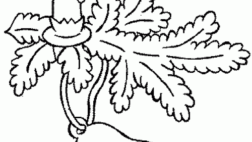 Świąteczna Kolorowanka z Dekoracjami i Świecą - Pobierz i Pokoloruj