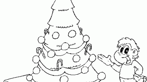 Urocza Świąteczna Kolorowanka z Choinką - Pobierz i Pokoloruj