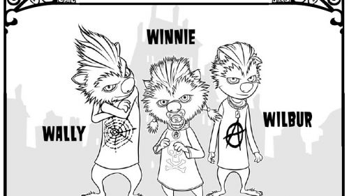 Kolorowanka z Hotelu Transylwania: Odkryj Świat Winnie, Wally i Wilbura
