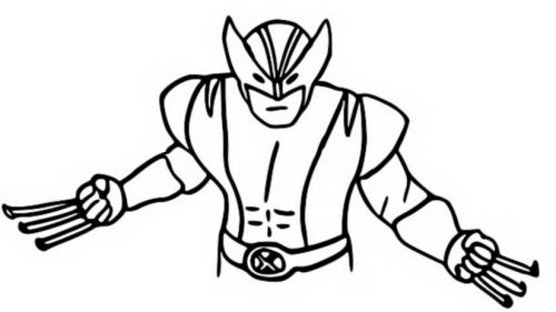 Kolorowanka Wolverine do Druku - Kreatywne Kolorowanie